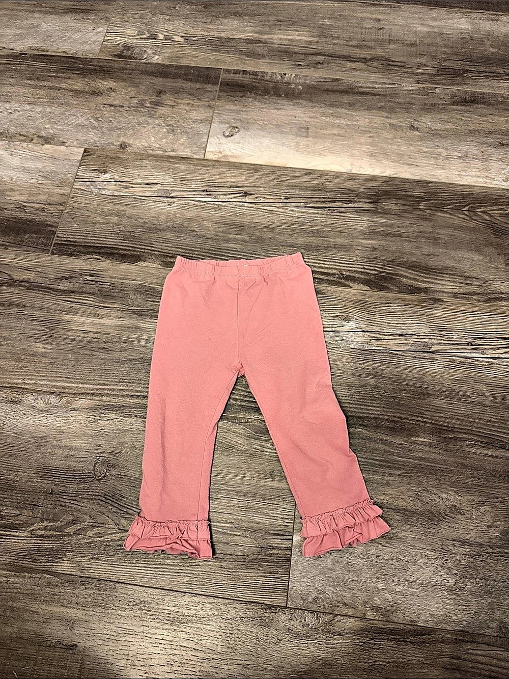 First Impressions Ruffle Hem Pants in Pink Girls 24 Months Like New